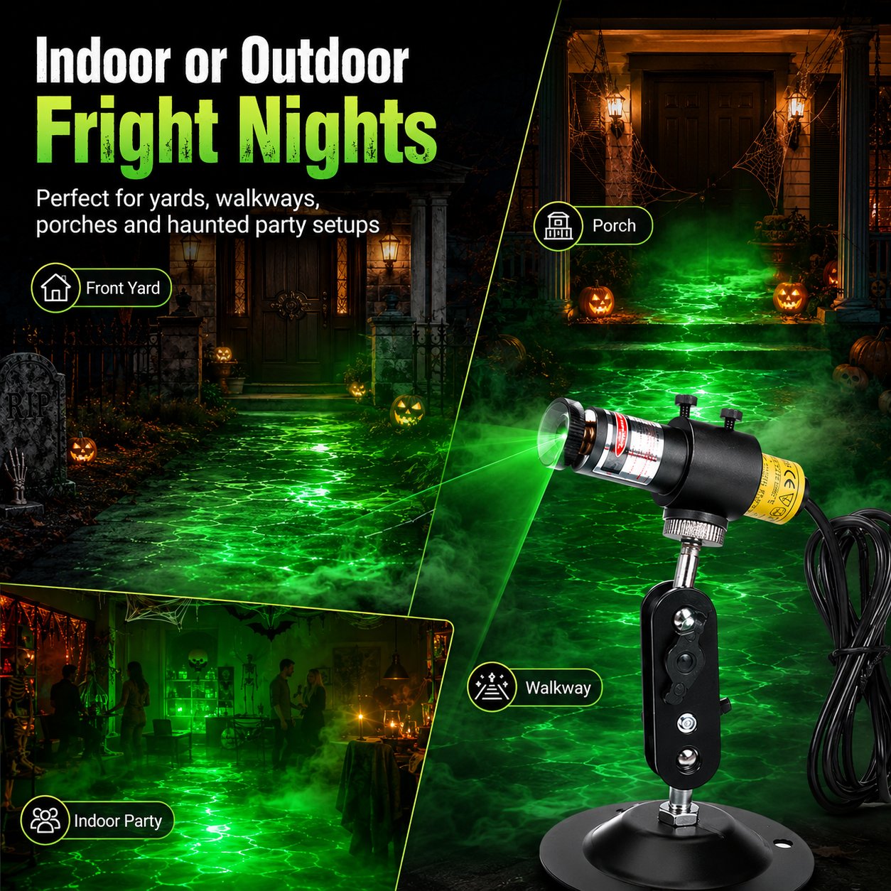 👻🌫️ Halloween Swamp Fog Laser Projector