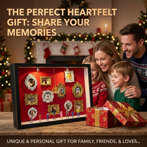 🖼️ Personalized DIY Mini Museum Shadow Box | 3D Photo Display Frame |  💝 Heartfelt Gift for Family & Friends