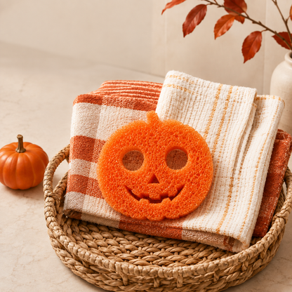 🎃 Halloween Spooky Scrub Sponge Set – Cute Kitchen Cleaning Sponges 👻