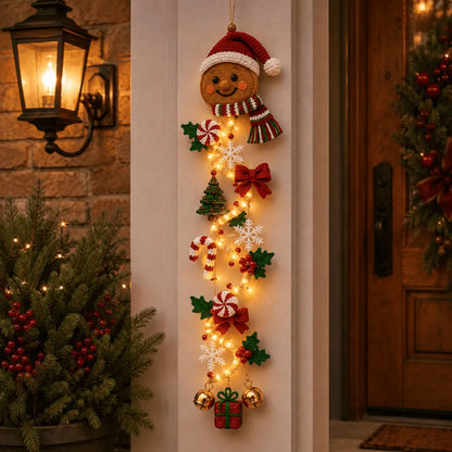 ⏳ Last Day 48% OFF  🎄Glowing Christmas Door Hanger | 6 Festive Lighted Designs with Warm Glow, Dimensional Details & Space-Saving Vertical Décor ✨