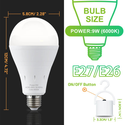 Rechargeable Emergency LED Light Bulbs