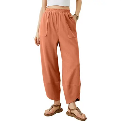 Women’s Baggy Wide Leg Pants Casual Lounge Palazzo Trousers Summer Style