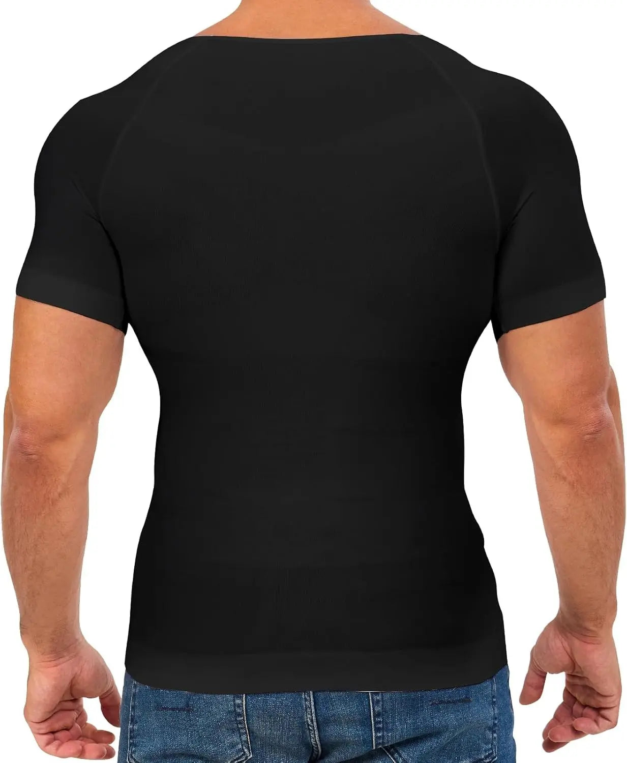 Men's Compression Body Shaper Short Sleeve Shirt - 1-2 Pack