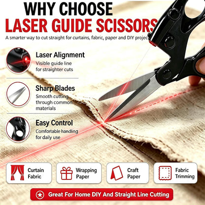 ✂️Laser Guided Scissors for Fabric Cutting