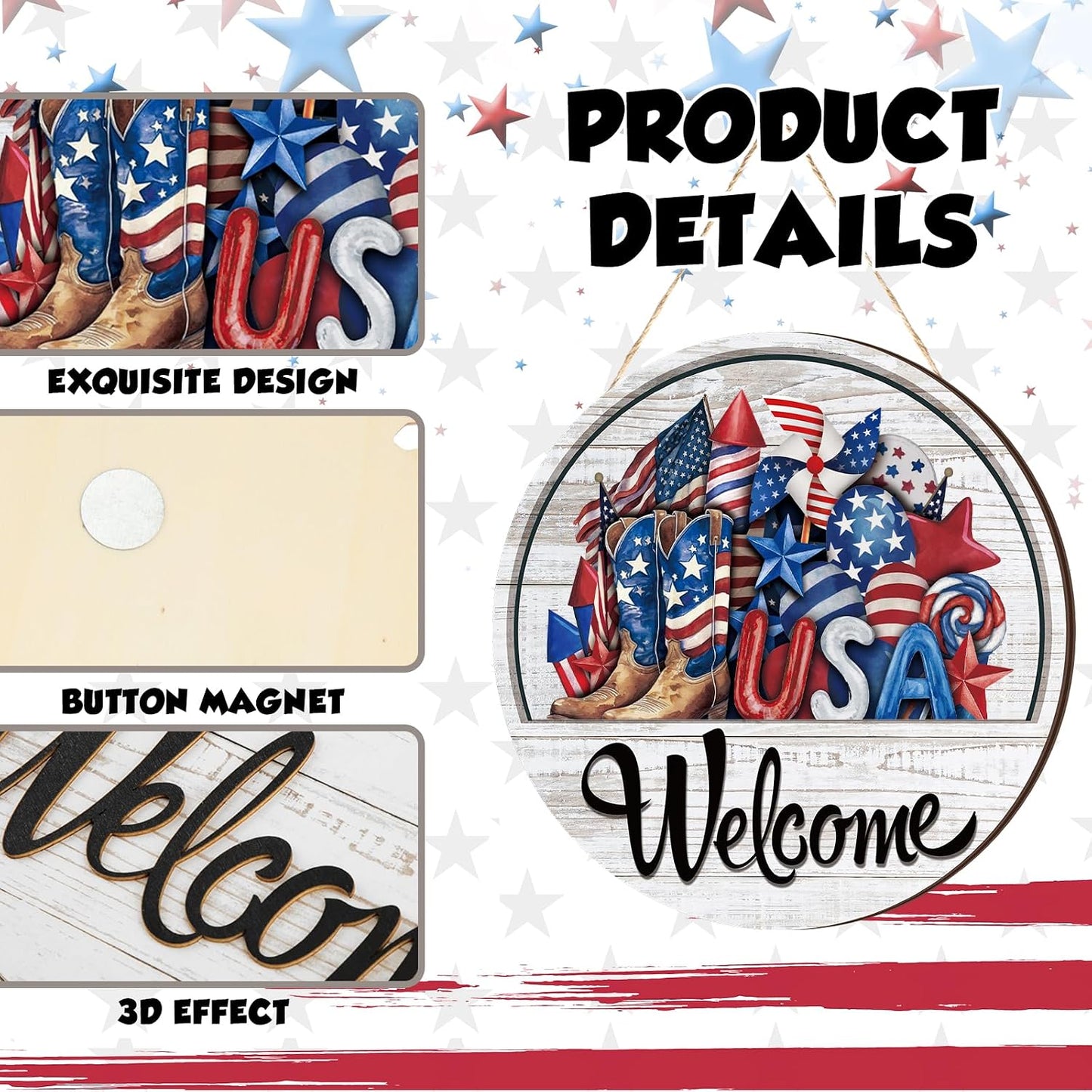 🔥 50% OFF TODAY🏡 16-Piece Interchangeable Welcome Sign