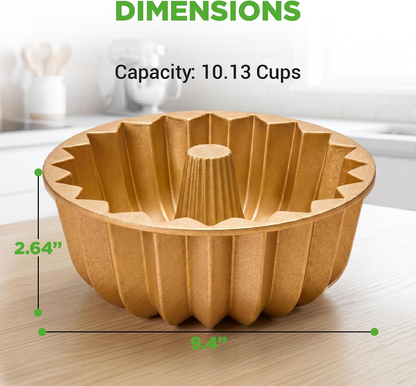 🍰French Wreath 10-Cup Nonstick Bundt Cake Pan