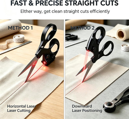 ✂️Laser Guided Scissors for Fabric Cutting