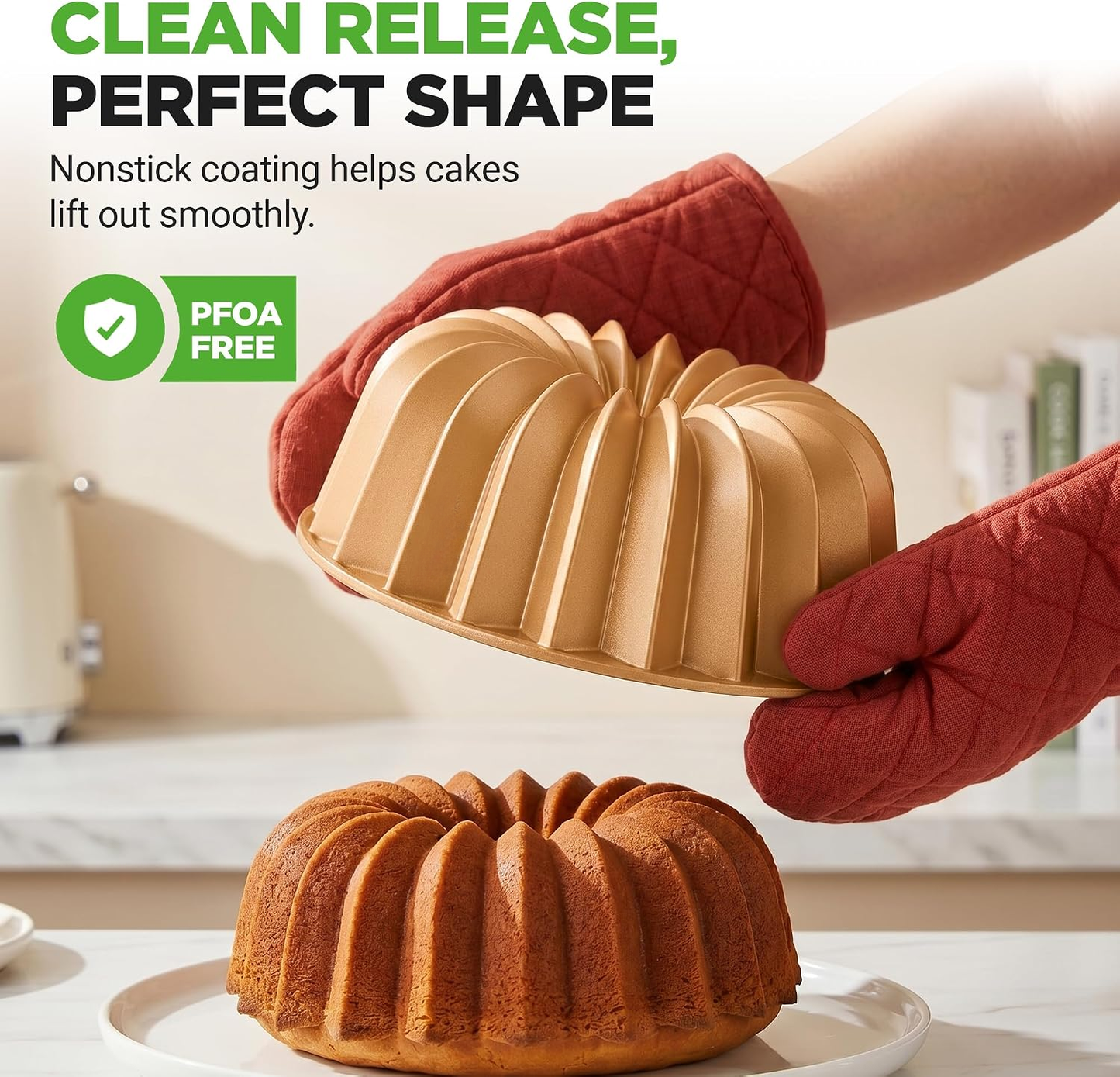 🍰French Wreath 10-Cup Nonstick Bundt Cake Pan