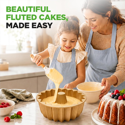 🍰French Wreath 10-Cup Nonstick Bundt Cake Pan