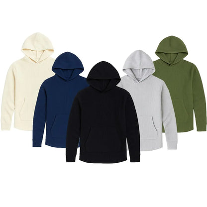 Men's Multi Pack Waffle Knit Pullover Hoodie