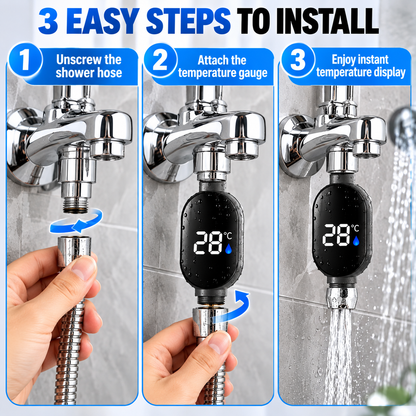 Shower Water Temperature Gauge, 1/2 Inch Sensor