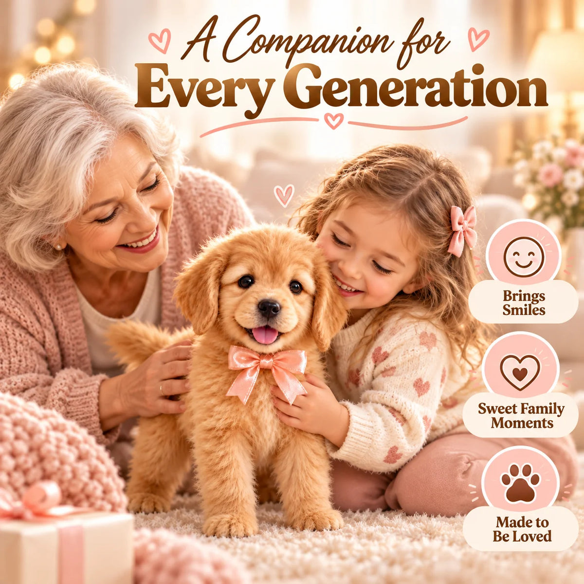 🎄Realistic Robot Golden Retriever Puppy