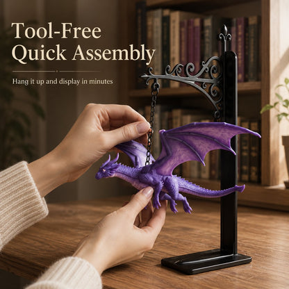 🐉Magical Floating Dragon Bookshelf Lamp