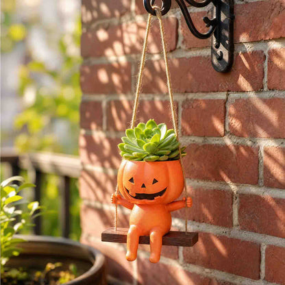 🎃Halloween Pumpkin Hanging Planter Character Resin Hanging Flower