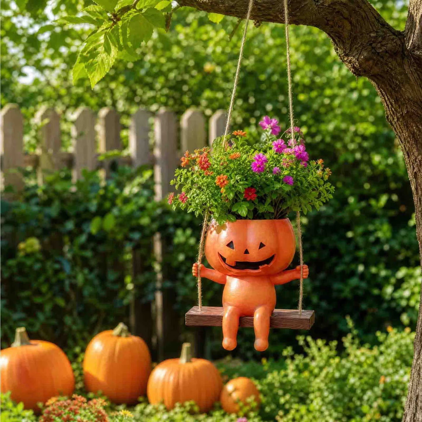 🎃Halloween Pumpkin Hanging Planter Character Resin Hanging Flower