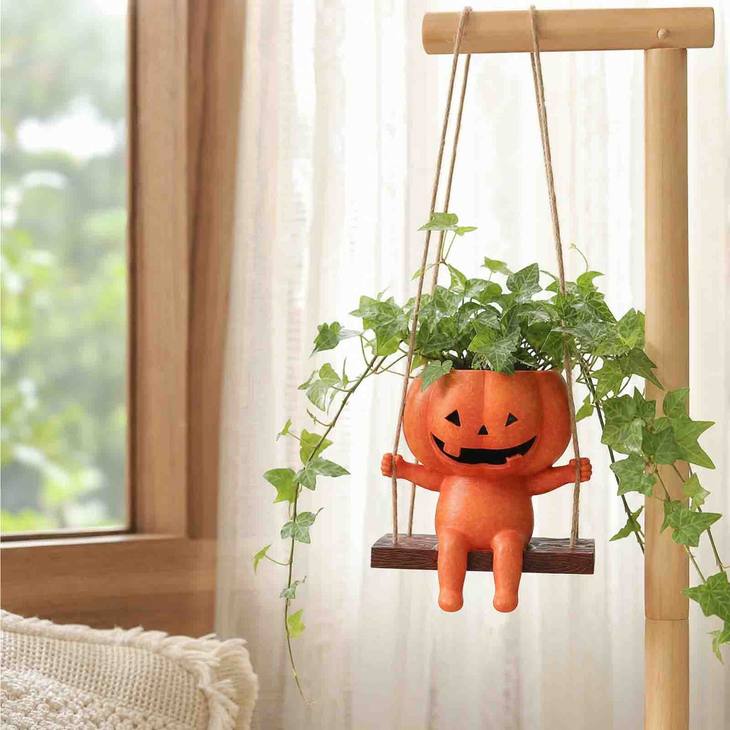 🎃Halloween Pumpkin Hanging Planter Character Resin Hanging Flower