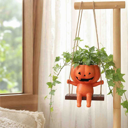 🎃Halloween Pumpkin Hanging Planter Character Resin Hanging Flower