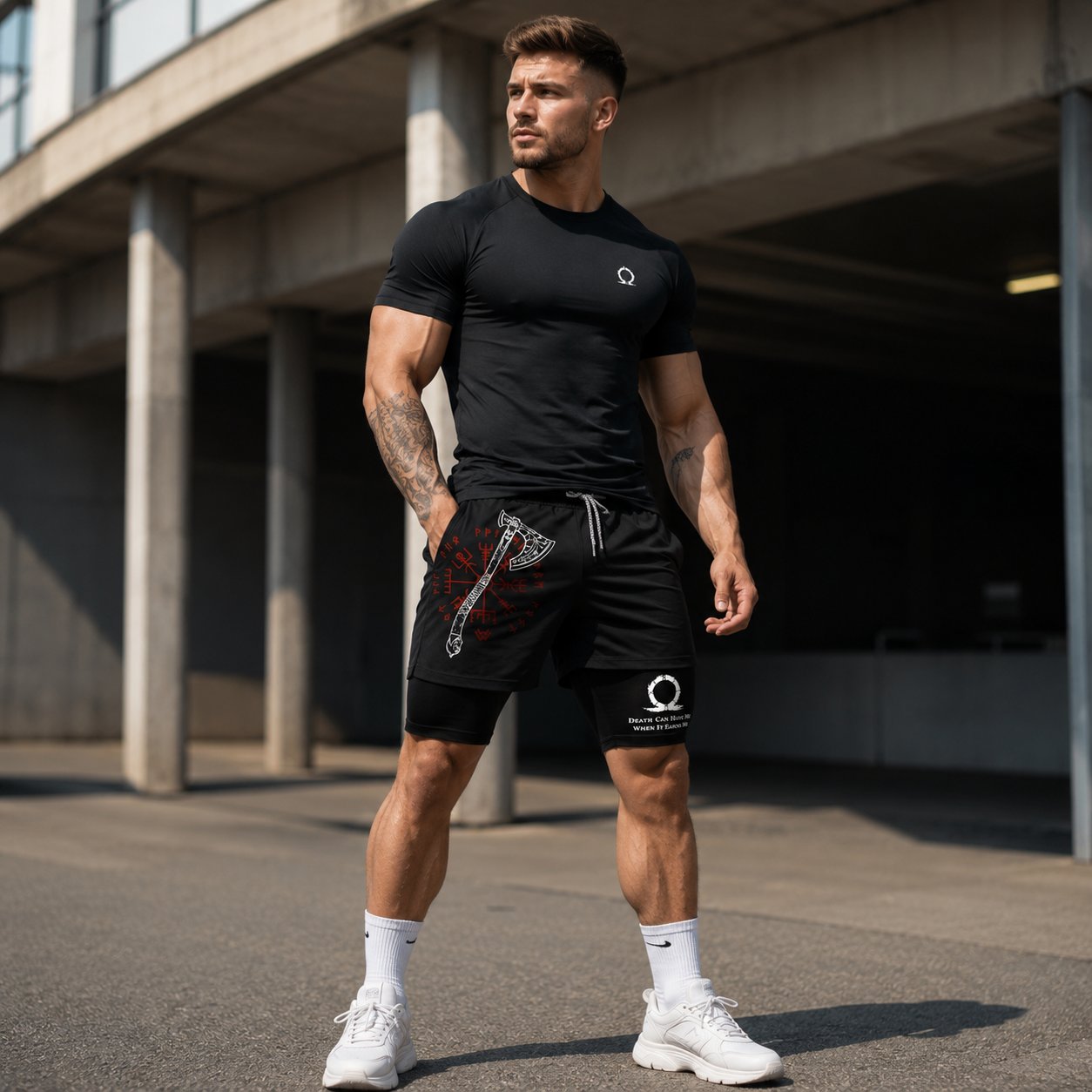 🏃‍♂️ 2-in-1 Anti-Chafe Athletic Shorts - Silky-Soft Inner Liner Gym Shorts 🌴