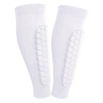 Kids Soccer Shin Defender Shin Guards Sleeves with Foam Padding - Sizes S to XL