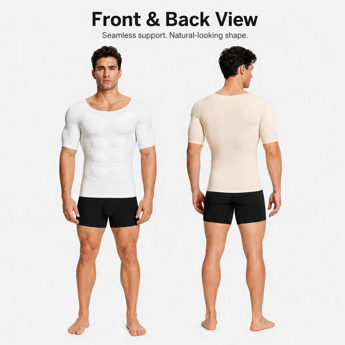 Valors Men's Seamless Muscle Tee with Removable Pads