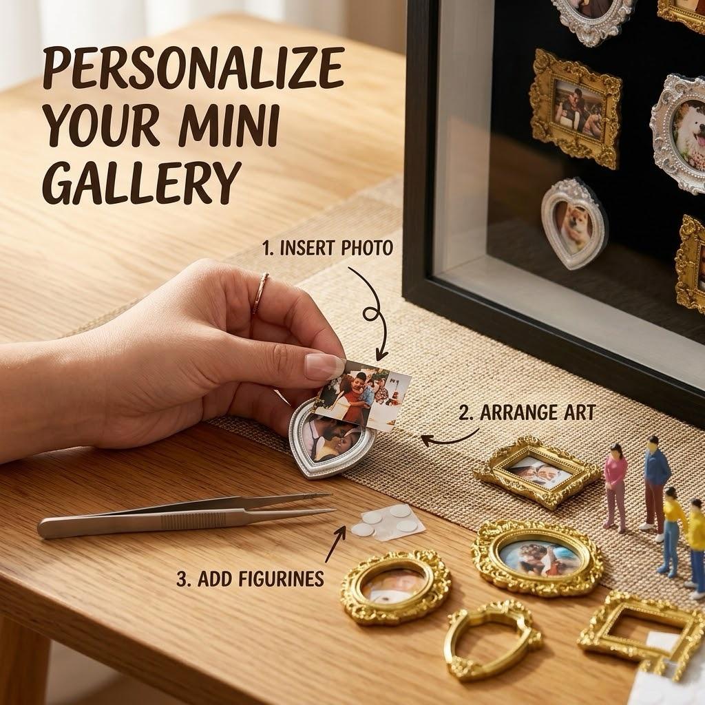 🖼️ Personalized DIY Mini Museum Shadow Box | 3D Photo Display Frame |  💝 Heartfelt Gift for Family & Friends