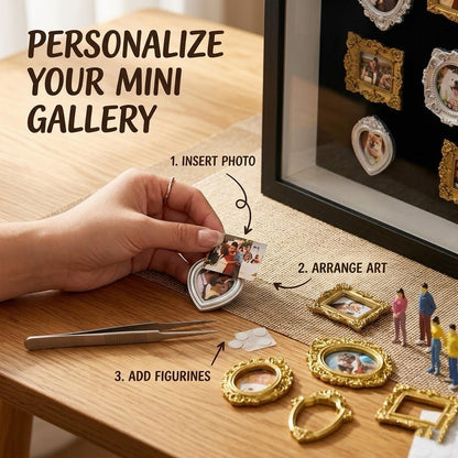 🖼️ Personalized DIY Mini Museum Shadow Box | 3D Photo Display Frame |  💝 Heartfelt Gift for Family & Friends