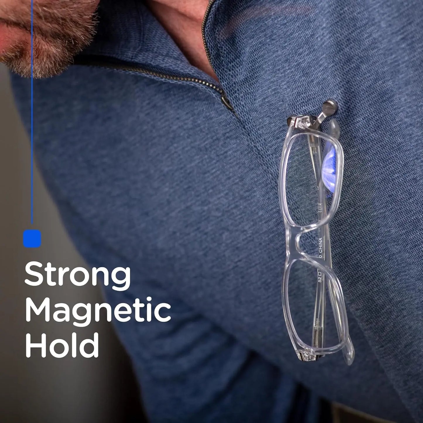 ✨ Powerful Magnetic Grip — Glasses Holder That Stays Securely in Place