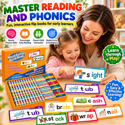 30 Hard-Cover Read-and-Rhyme Flip Books