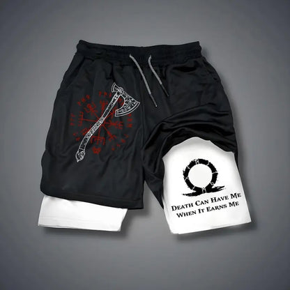 🏃‍♂️ 2-in-1 Anti-Chafe Athletic Shorts - Silky-Soft Inner Liner Gym Shorts 🌴