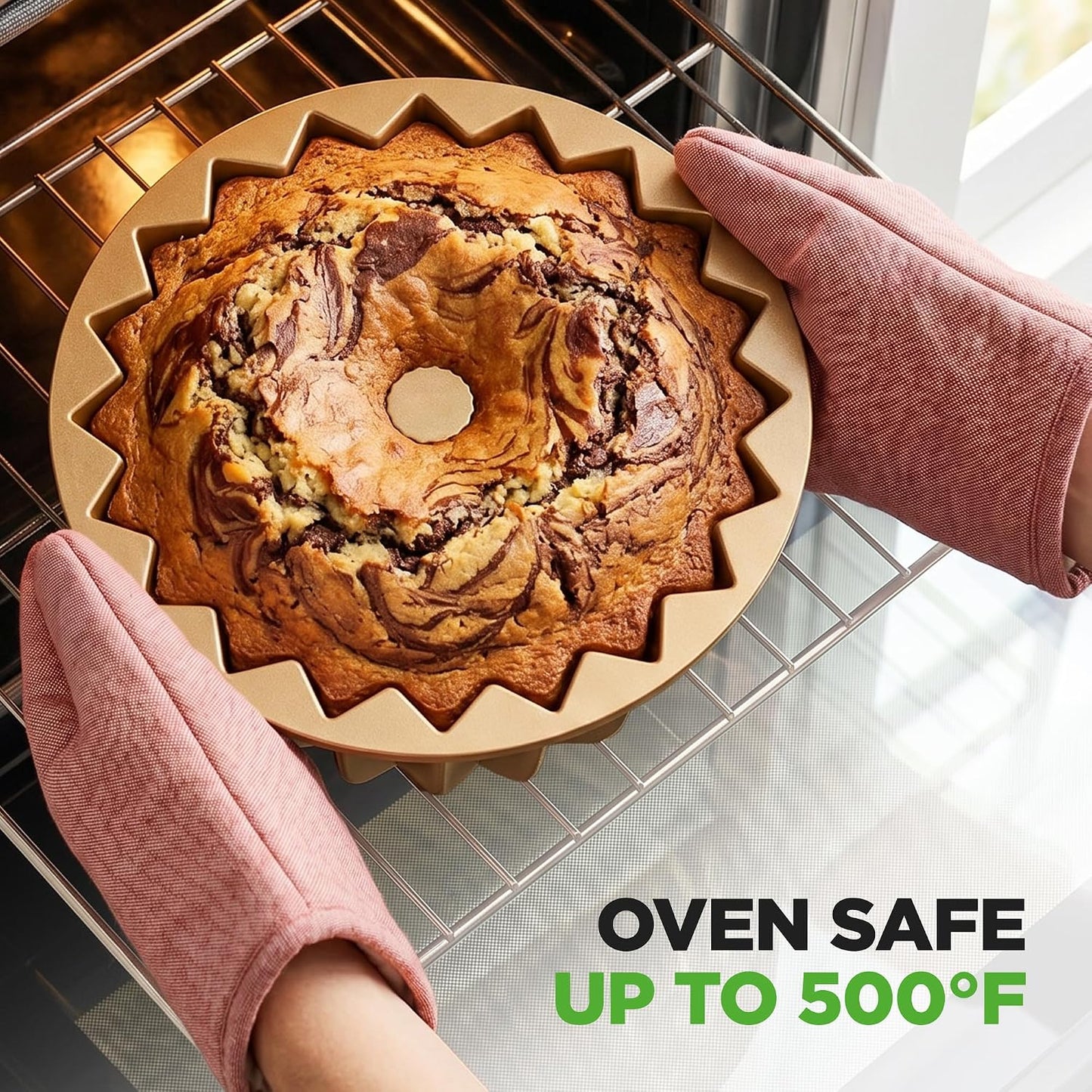 🍰French Wreath 10-Cup Nonstick Bundt Cake Pan