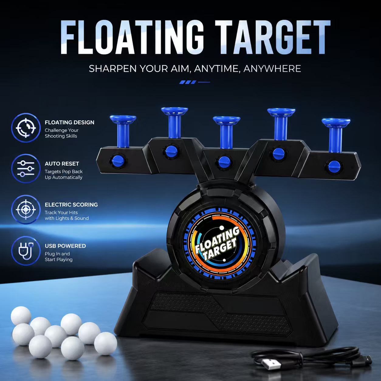 🎯Floating Hover Target Challenge Set