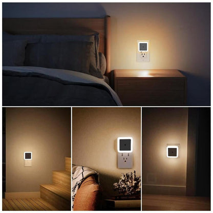 🔥Hot Sale🔥LED Night Lights Plug into Wall 6-Pack, Plug in Night Light, Dusk to Dawn Nightlight Led Night Lights for Bedroom, Bathroom, Hallway Warm White