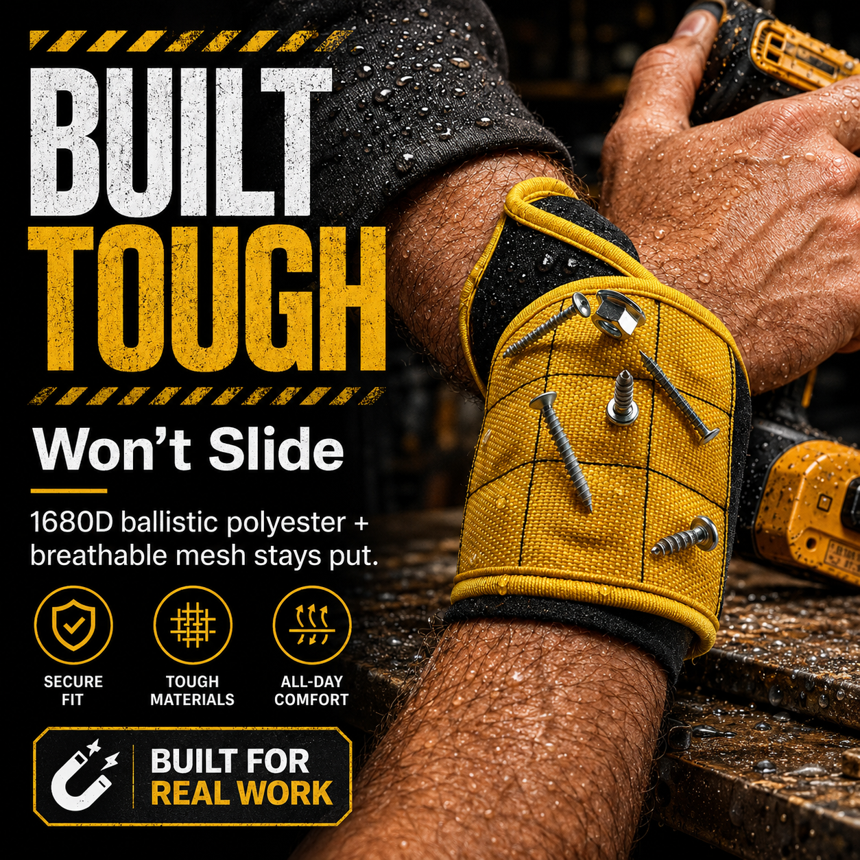 🧲Magnetic Tool Wristband | Hands-Free Hardware Holder