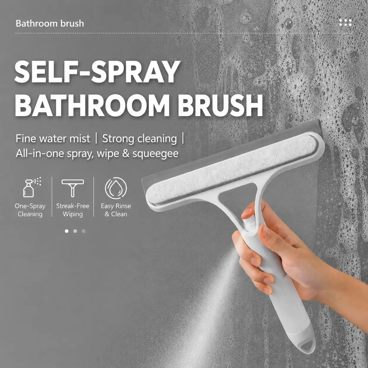 3-in-1 Spray Window Cleaning Squeegee