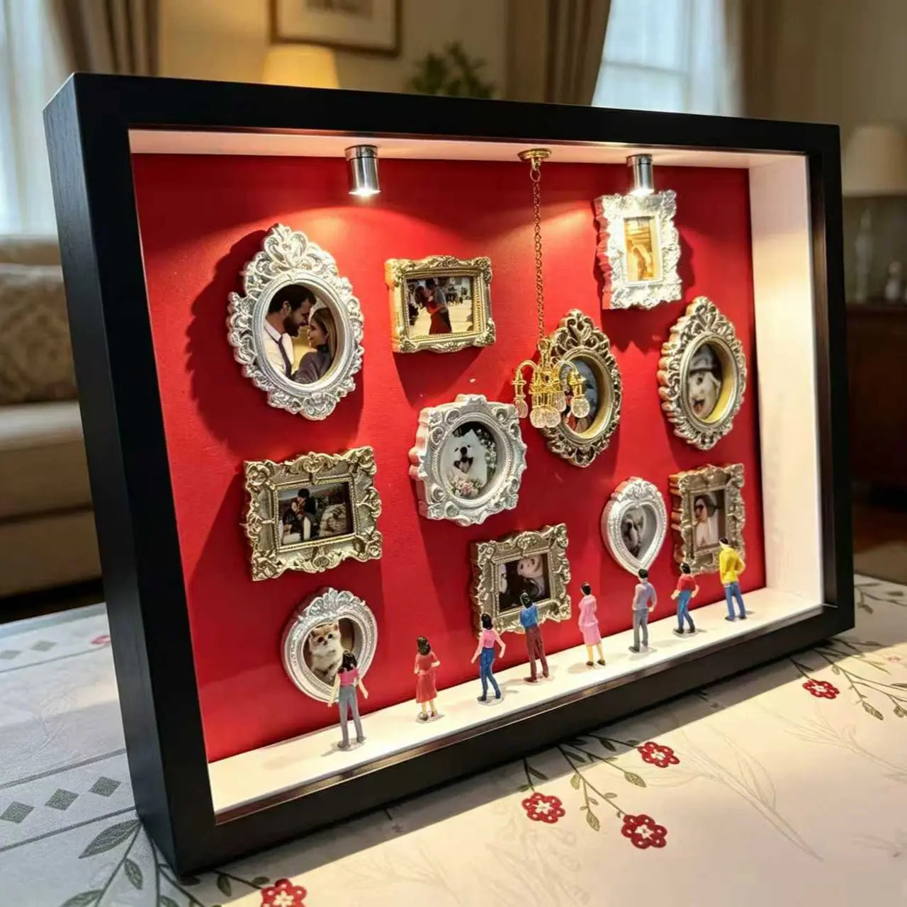 🖼️ Personalized DIY Mini Museum Shadow Box | 3D Photo Display Frame |  💝 Heartfelt Gift for Family & Friends