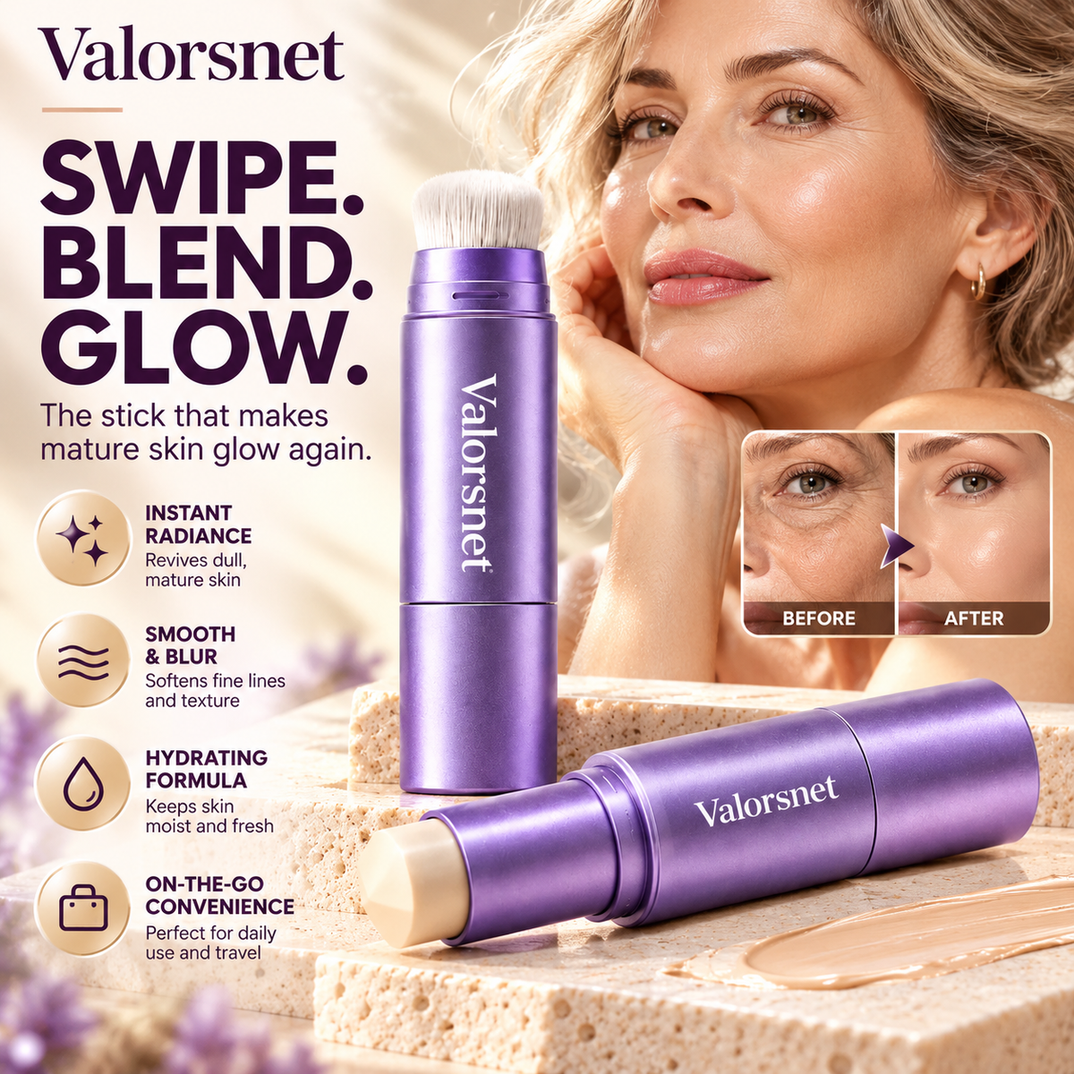 Changing Foundation Stick  – The stick that makes mature skin glow again