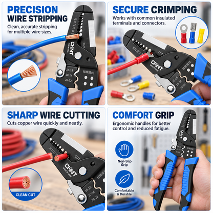 1025 Long Nose Multi-Purpose Wire Stripper Tool