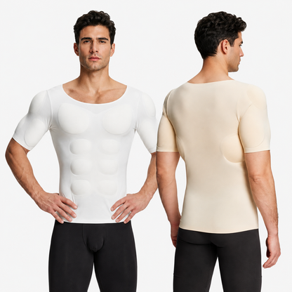 Valors Men's Seamless Muscle Tee with Removable Pads