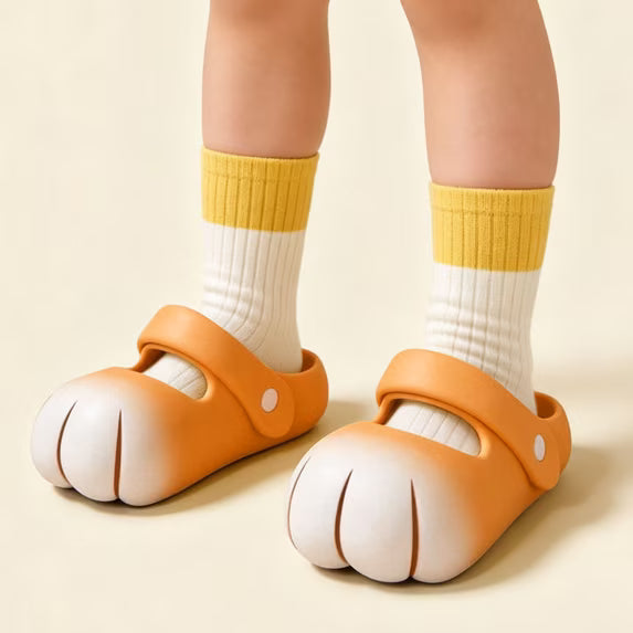 Kids Clogs Playful Cat Sandals for Breathable Summer