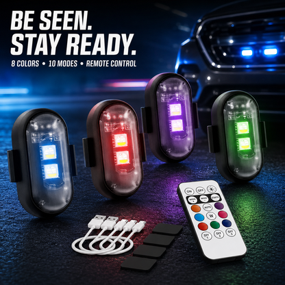 🚗🚨RGB Led Aircraft Strobe Light（Remote Wireless ）