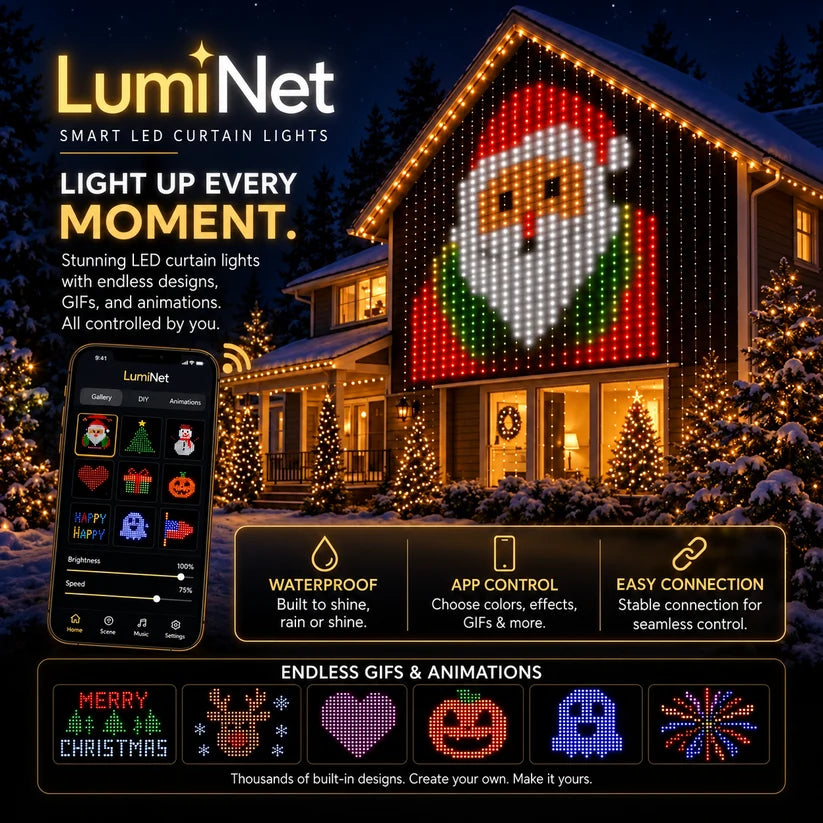 AI DIY LED Pixel String Lights – App-Controlled Custom Light Display