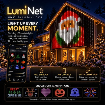 AI DIY LED Pixel String Lights – App-Controlled Custom Light Display