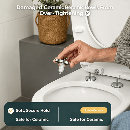 Universal Toilet Seat Expansion Screw Bolts, Thickened Stainless Steel🔩