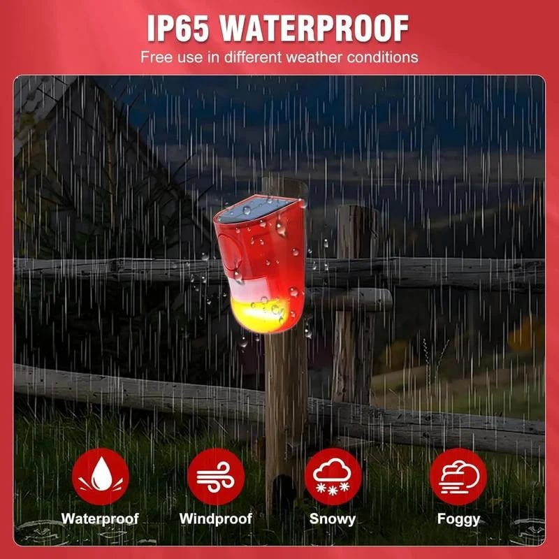 ⏰Limited Stock 49% OFF🛡️☀️Solar Ultrasonic Animal Scarer – 110° PIR sensor, detects up to 8m – Keeps gardens safe from pests & wildlife