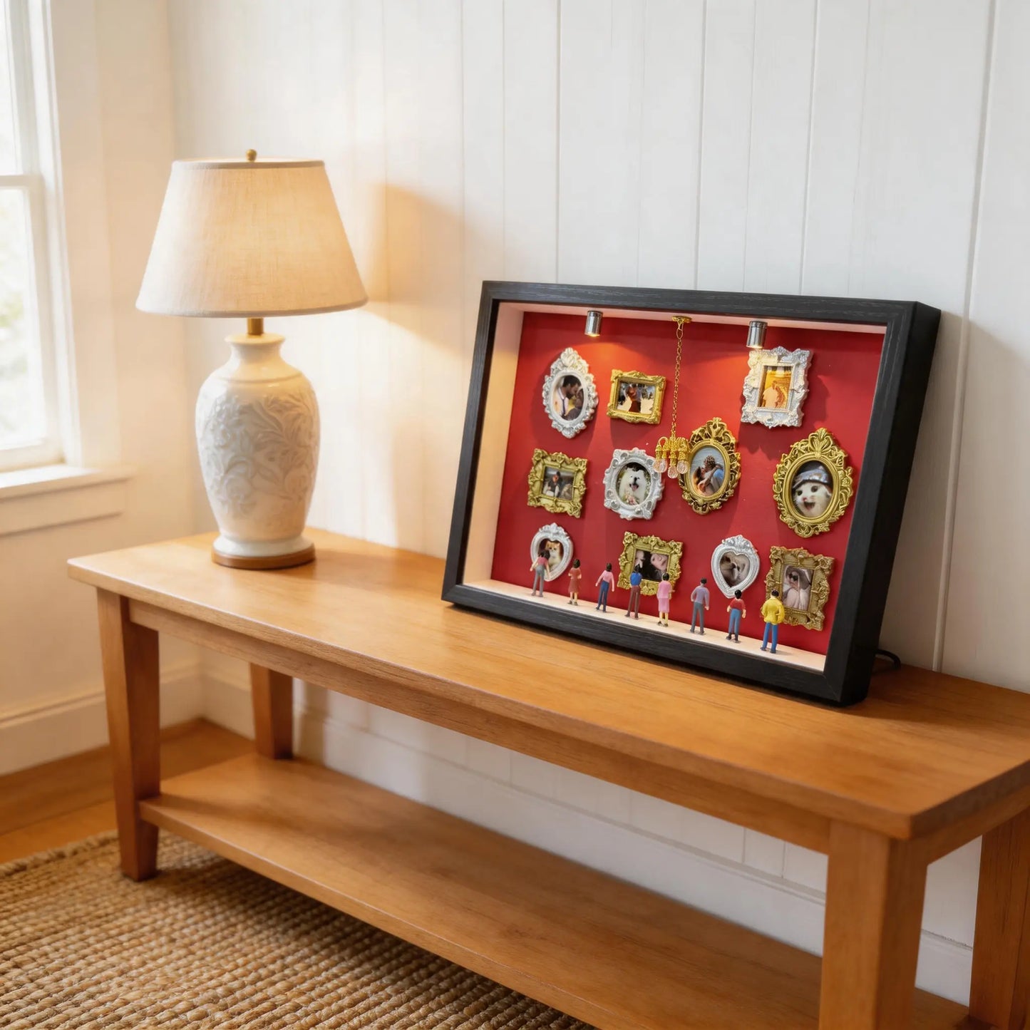 🖼️ Personalized DIY Mini Museum Shadow Box | 3D Photo Display Frame |  💝 Heartfelt Gift for Family & Friends