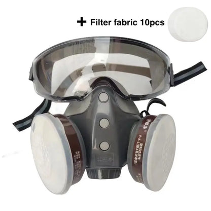 Dust-proof Integrated Respirator Mask with Goggles