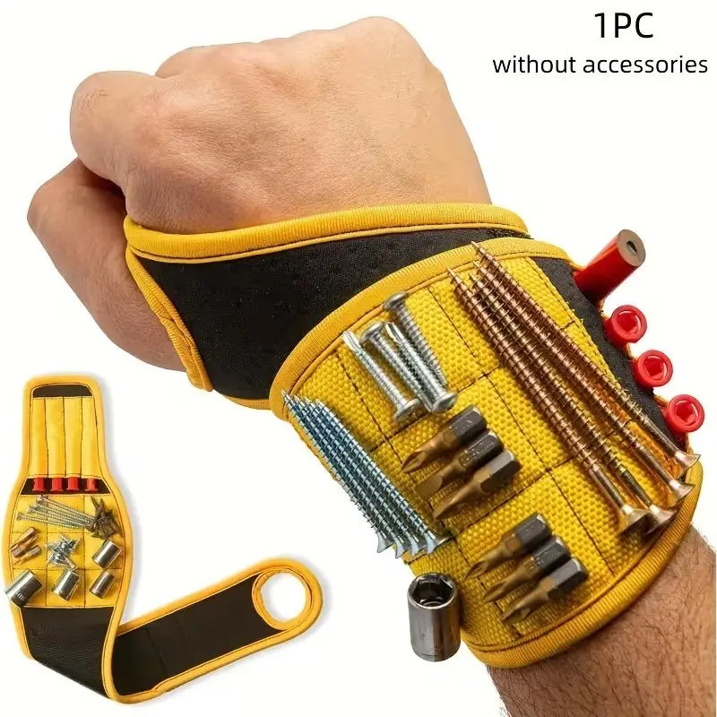 Magnetic Wristband Glove - Holds Tools Screws Nai