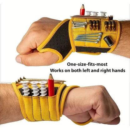 Magnetic Wristband Glove - Holds Tools Screws Nai