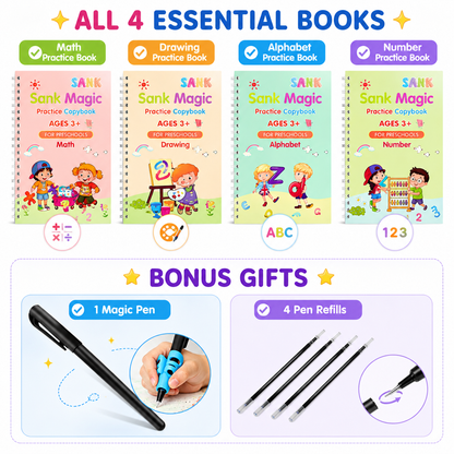 📚MagicBook | Kids Practice Copybook Set