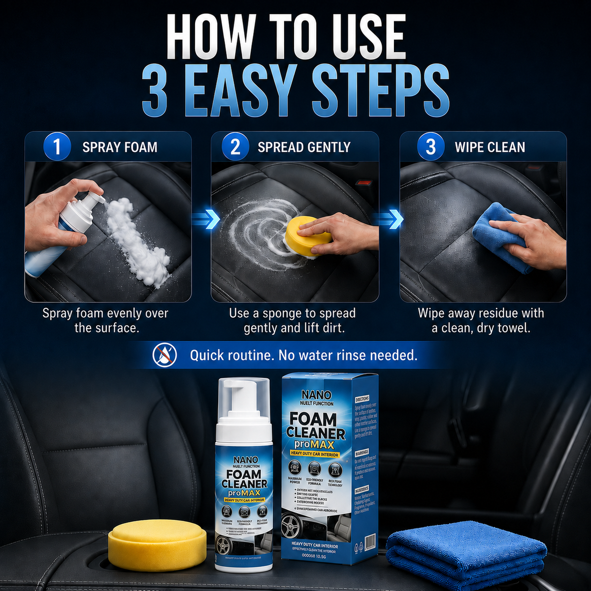 Nano Foam Cleaner Pro MAX – Deep Clean for Car & Home